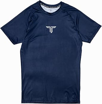 Takedown Short Sleeve Rashguard for Kids - Breathable Youth MMA Compression Shirt for Jiu Jitsu & Wrestling