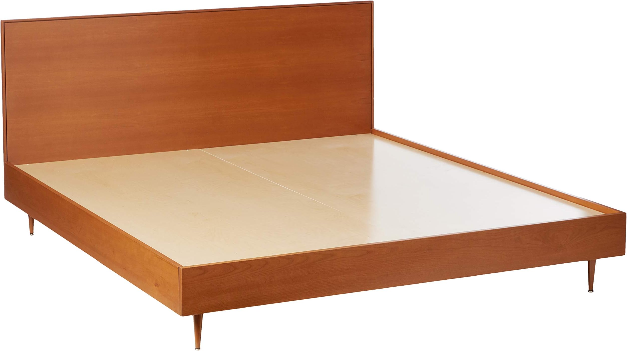 Urbangreen Midcentury Modern Bed in Cherry, King, Autumn