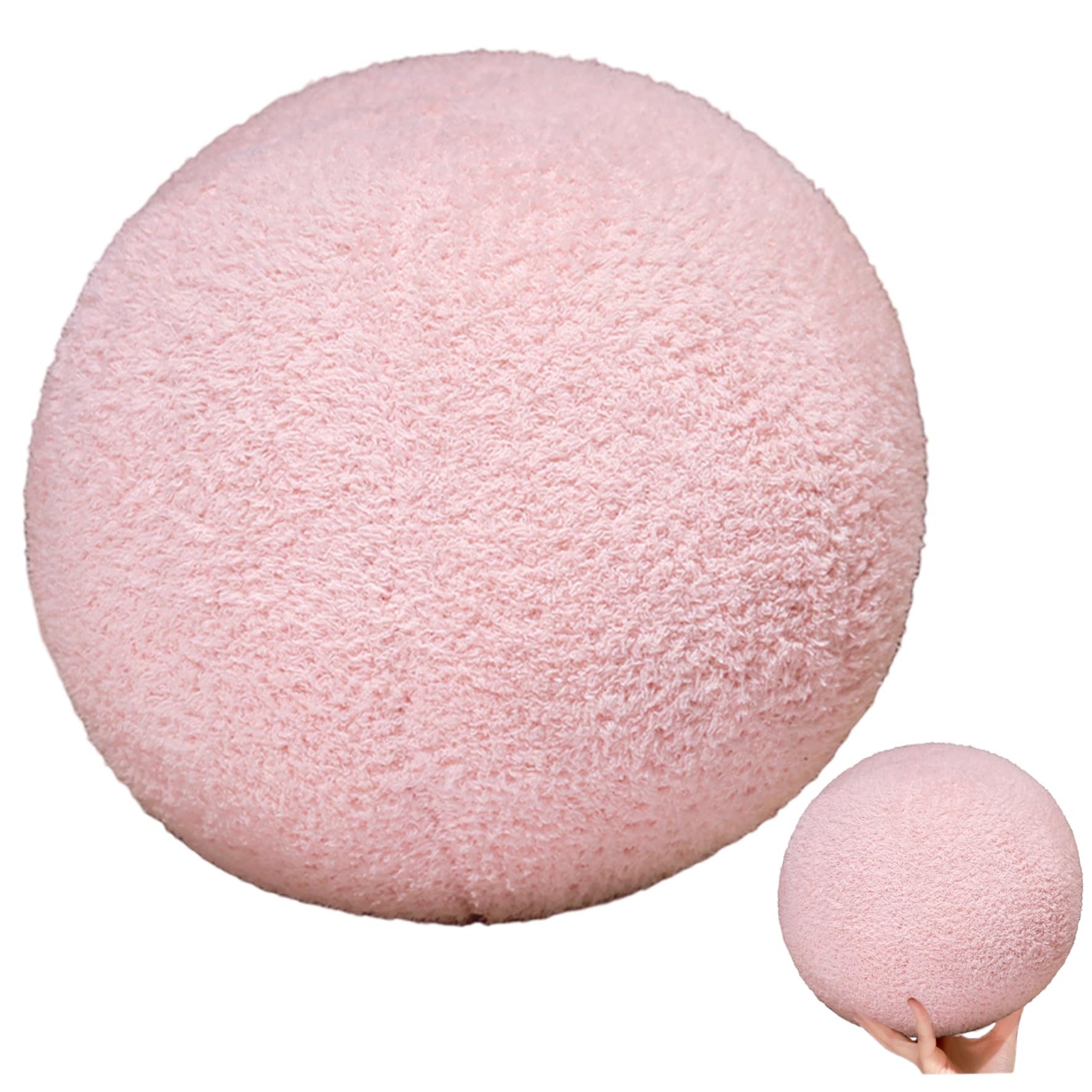 Almohada de bola redonda de 12 pulgadas cojín de esfera suave para sofá 1