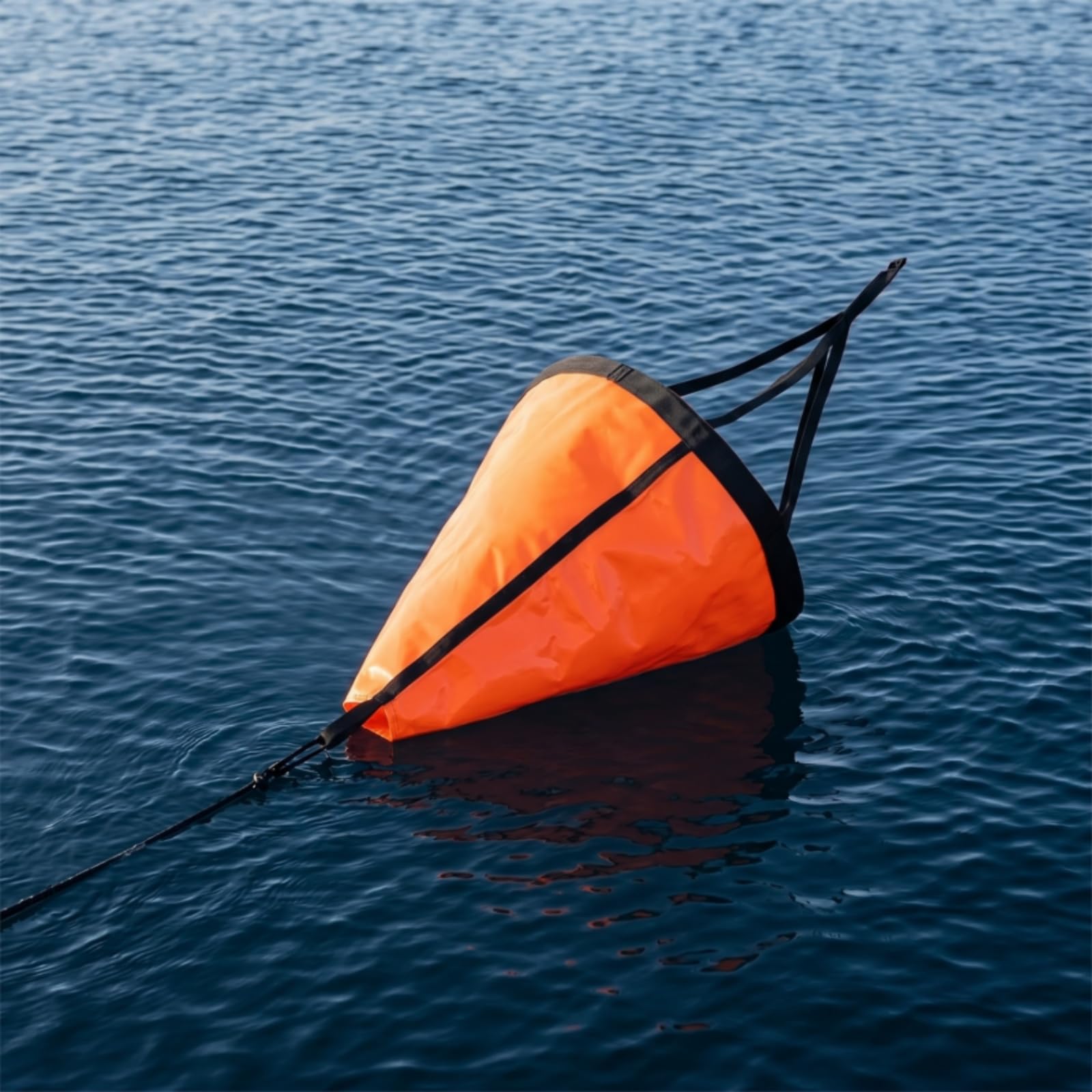 Ancora a Cono con Corda Compatto Ancora Galleggiante con Galleggiante Pieghevole Kit di Ancoraggio per Diportisti, Barca Gonfiabile, Pesca Deriva, Blu, L 42 Pollici