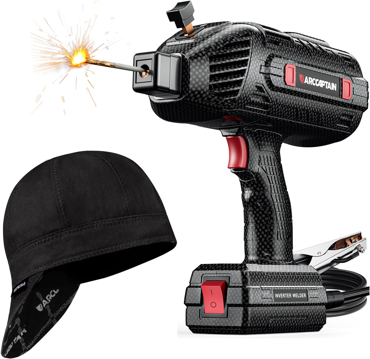 ARCCAPTAIN 120A Handheld Welder with 7 1/4 Welding Cap