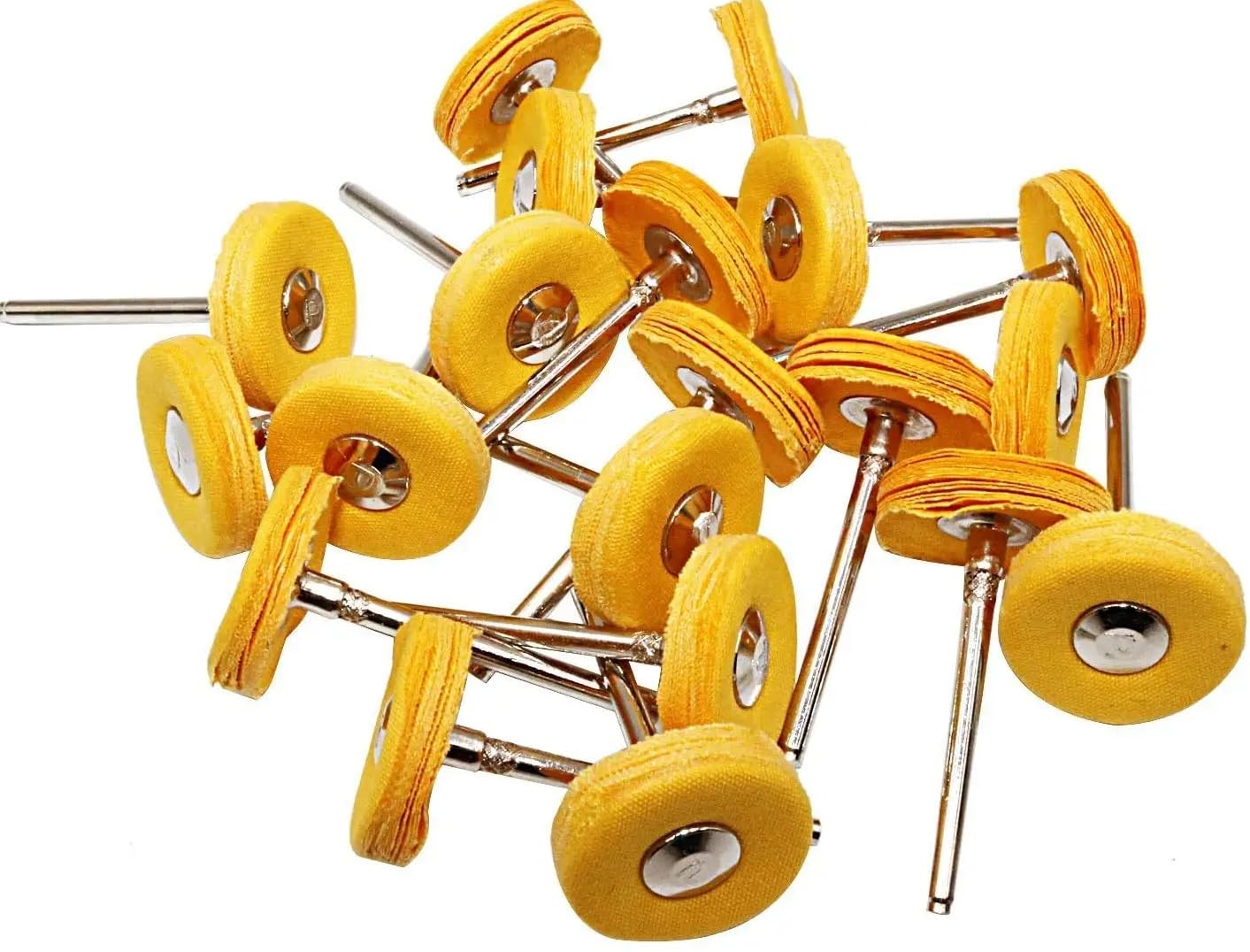 40 Pcs 3 MM Mandrel Polishing Wheel Set Cotton Little Buff Wheel for Rotary Drill Tool Accessories Watch Jewelry Polish Kit