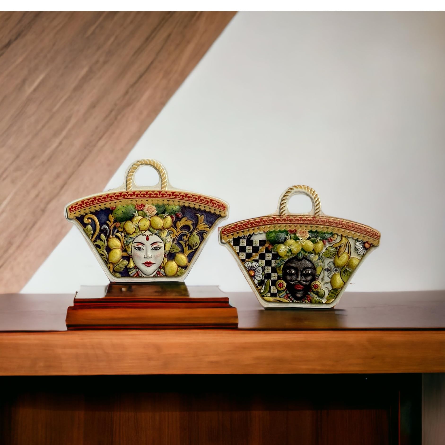 Magneti Siciliani, Decorativi, Teste di Moro, Ficodindia, Cannolo siciliano, Ruota carretto, Carretto Siciliano, Souvenir, Regalo, da collezione. (Coffe siciliane)