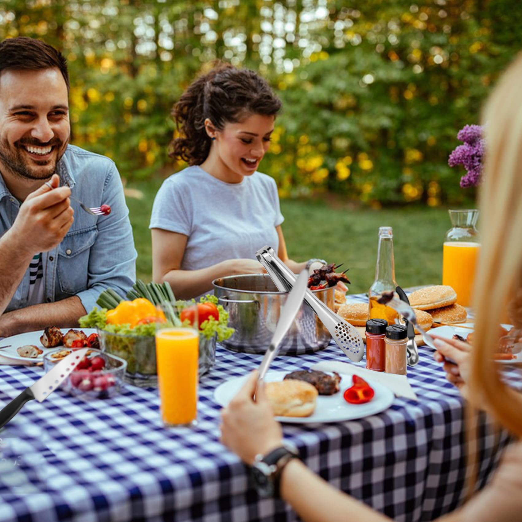 Onlyfire 16-Teiliges Camping Kitchen Utensils, Camping-Kochutensilien-Set mit Aufbewahrungstasche, Outdoor Camping-Essentials für Camping, Reisen, Picknick