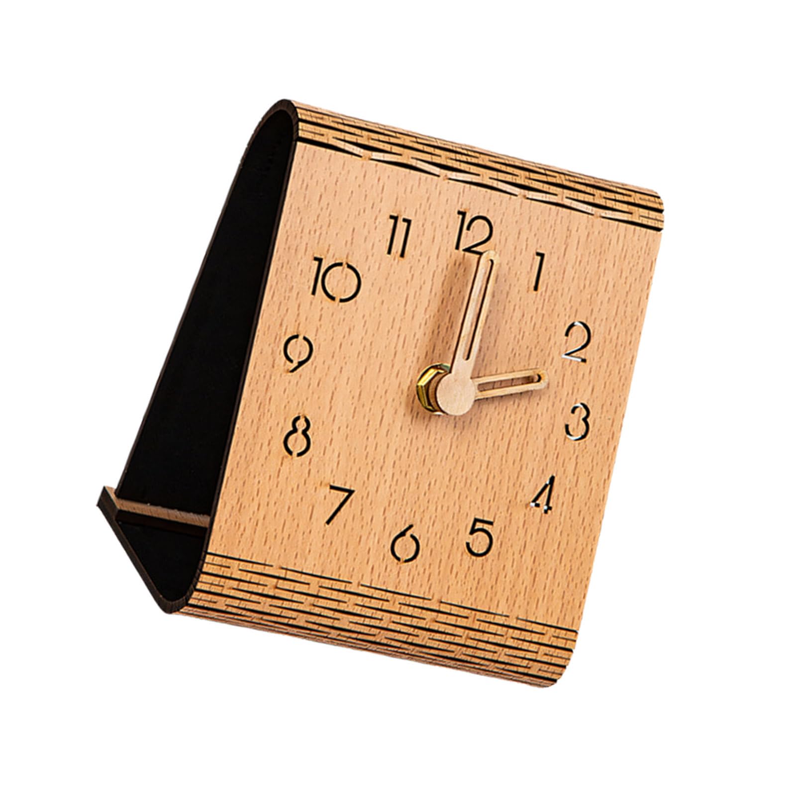 Vdaxvme Bedside Clock Analog Battery Operated for Shelf Bedroom Decor Ecorative Analog Clocks for Living Room Bedroom Decors