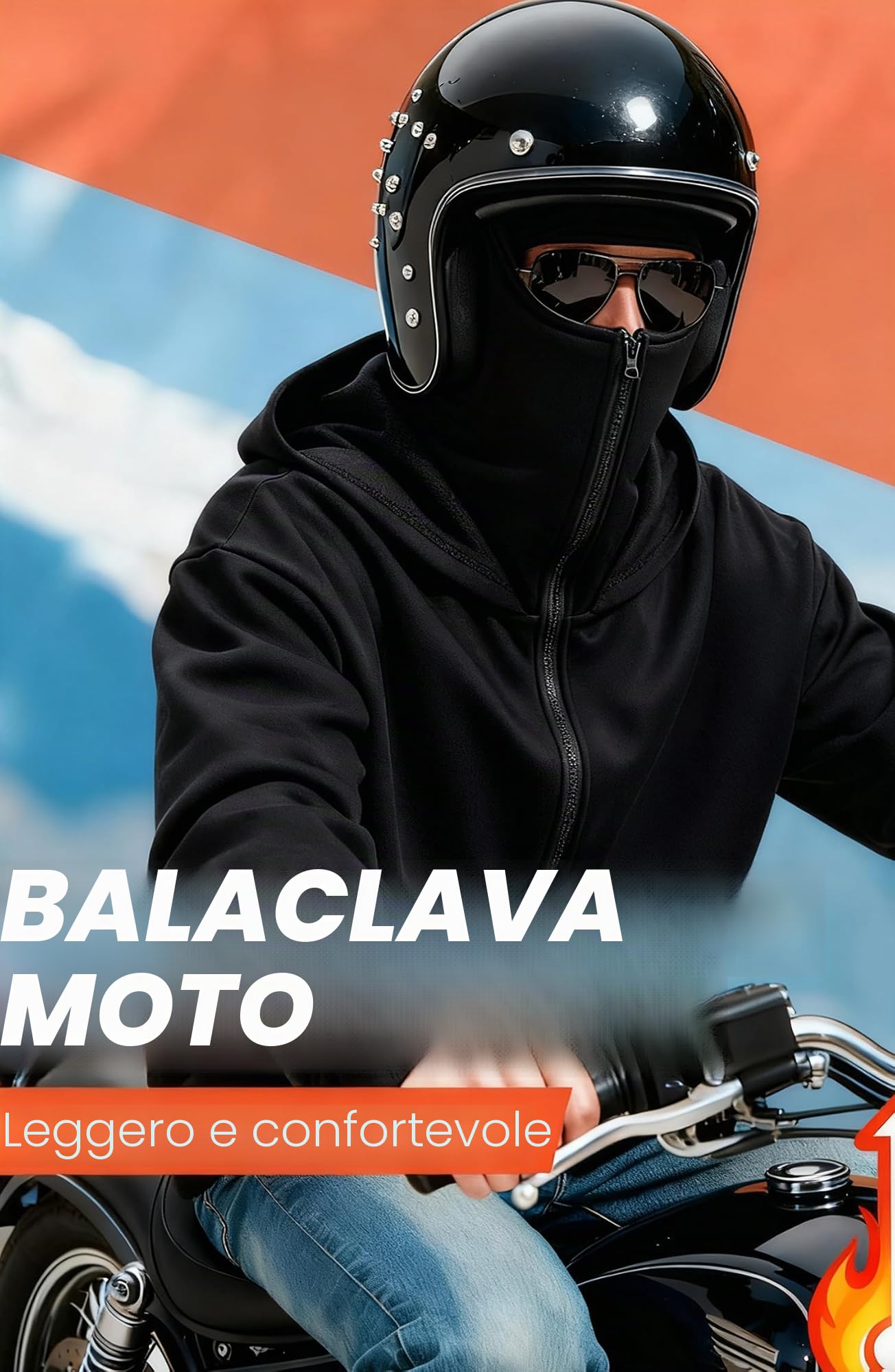 Felpa Uomo con Zip Invernale Passamontagna Giacca Hip Hop Stile Comoda Felpe con Cappuccio Pile Balaclava Hoodies Autunno Moda Manica Lunga Sweatshirt