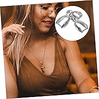 Vista 6 de EXCEART 250 Pcs Necklace Clasp Connector Jewelry Bails Clasps for Jewelry Making Necklaces Silver Sterling Silver Pendant Jewelry Findings Clasps