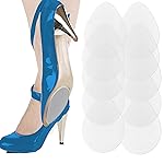 Non Slip Shoes Pads Self-Adhesive Shoe Grips Rubber Anti-Slip Shoe Grips Sole Stick Protector (Clear-5Pairs)