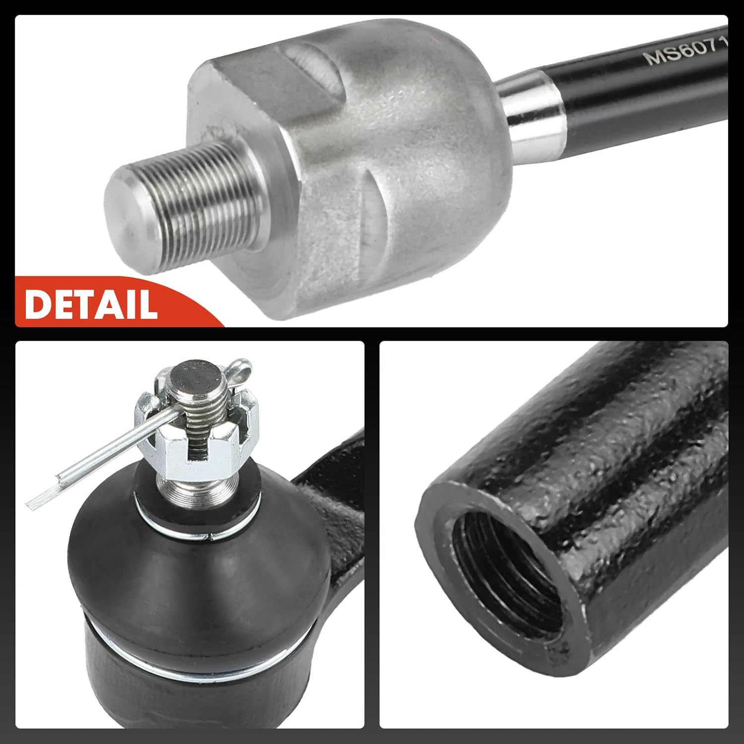 A-Premium Set of 4, Front Inner & Outer Tie Rod End Kit, Compatible with Honda Fit 2009 2010 2011 2012 2013