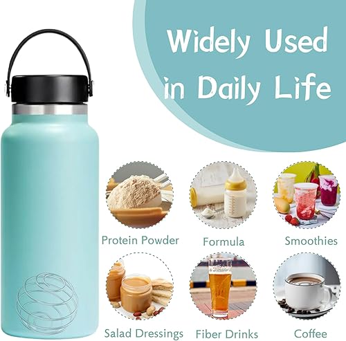 Miniatura 3 de Bolas agitadoras, bolas mezcladoras de alambre de acero inoxidable 304 para tazas agitadoras, fórmula de batidor de proteínas, metal de grado