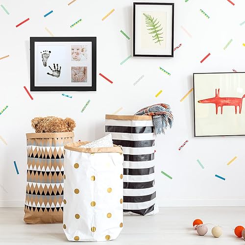 Miniatura 6 de Outus Kit de huellas y huellas de manos sin tinta para bebé, 6 almohadillas de tinta seguras para manos y pies, sello de impresión de huellas y 12