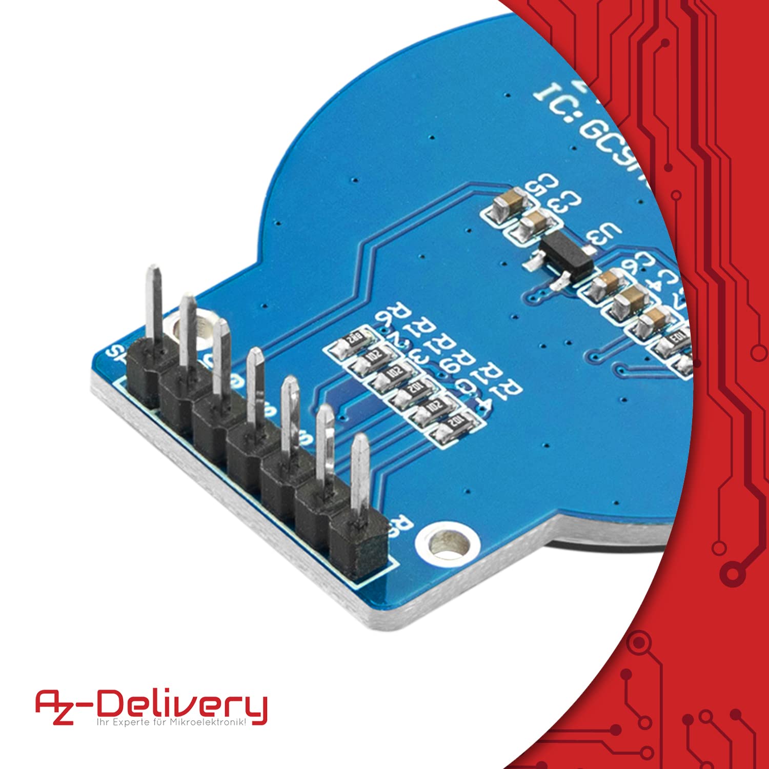 AZDelivery GC9A01 1.28 Pollici Rotondo TFT Display per Arduino