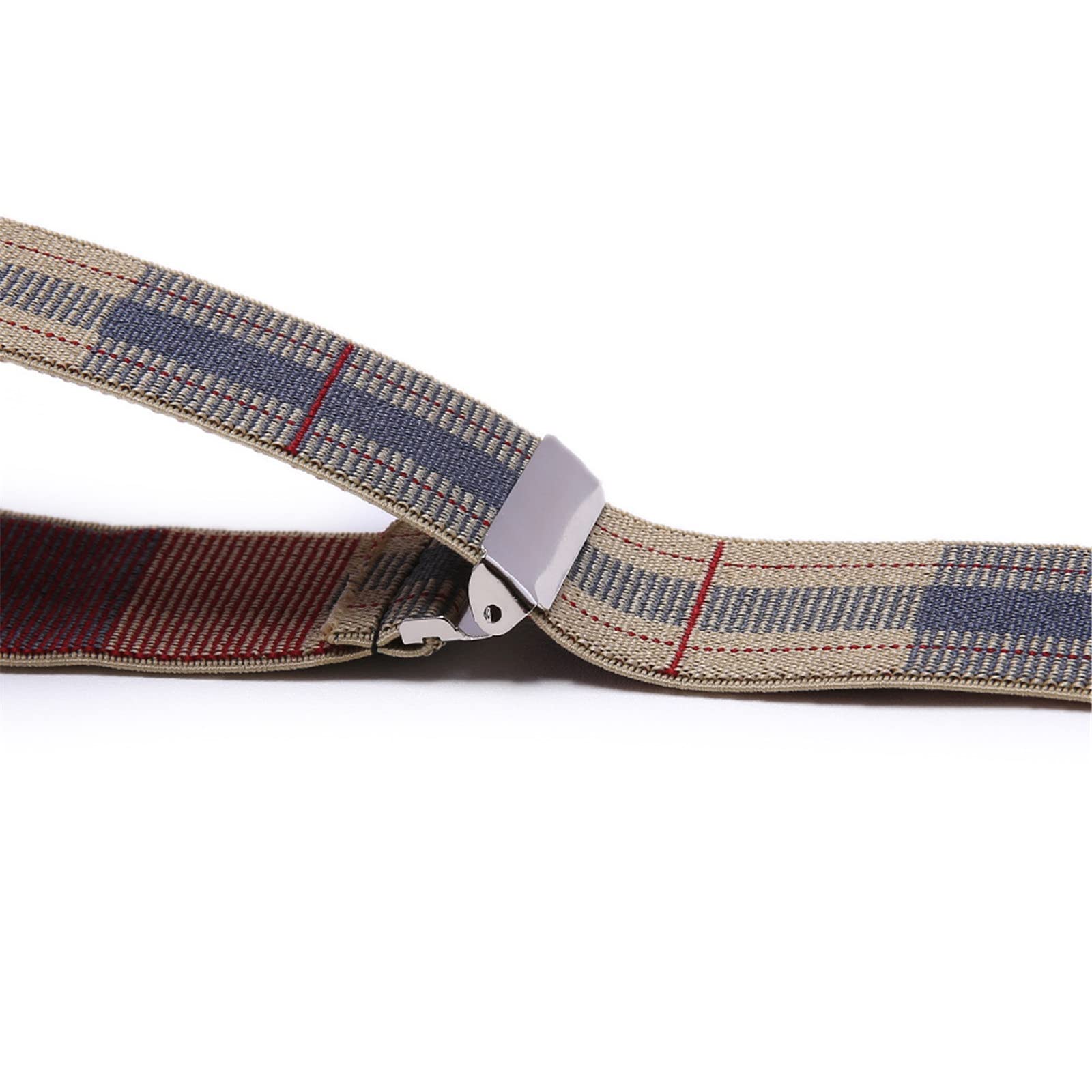 Pantalons Bretelles Homme Braces for hommes avec des clips métalliques très forts larges de 3,5 cm pour Les Vêtements Professionnels et Décontractés