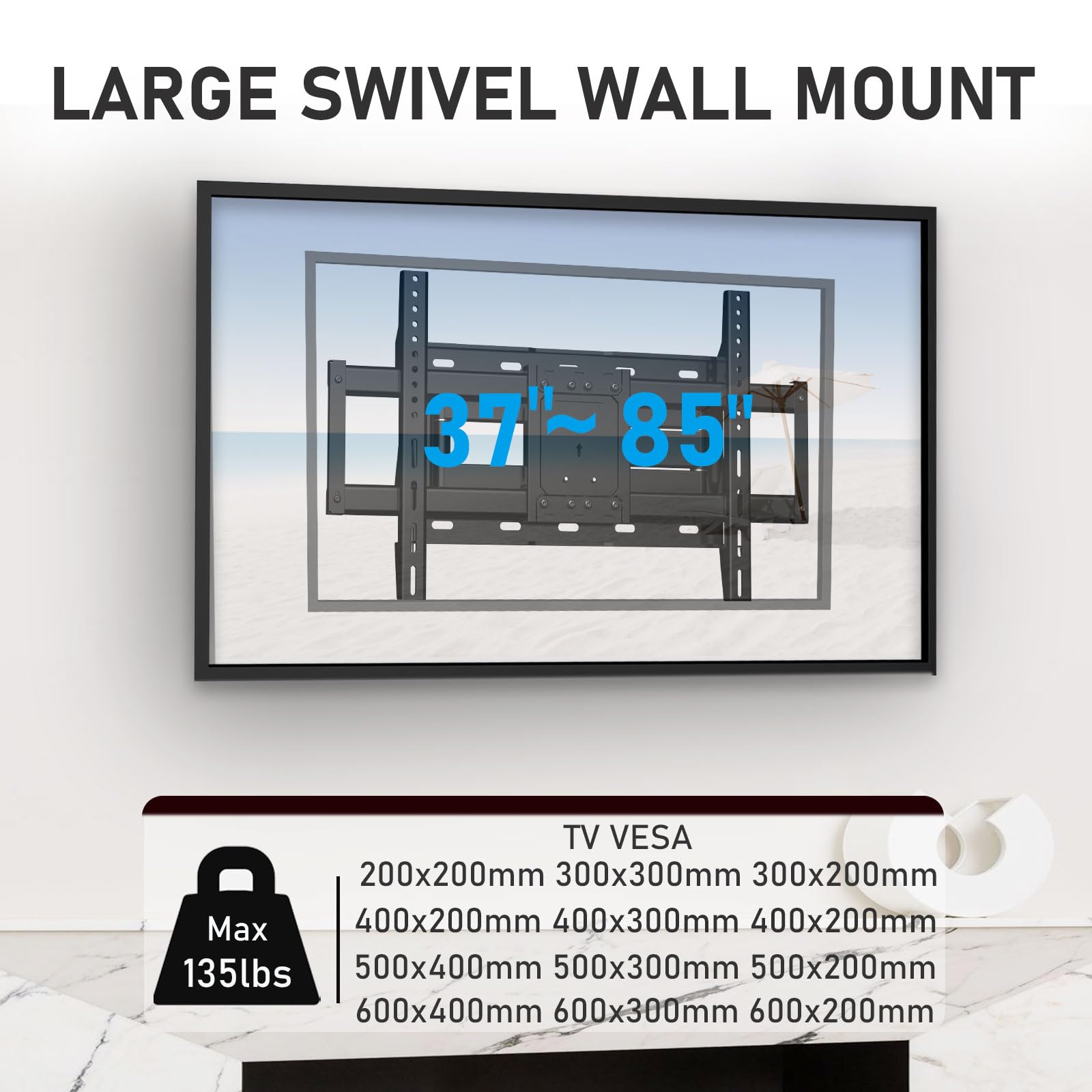 Mounting Bracket TV 37-85 Pollici VESA 600x400mm - Dettaglio