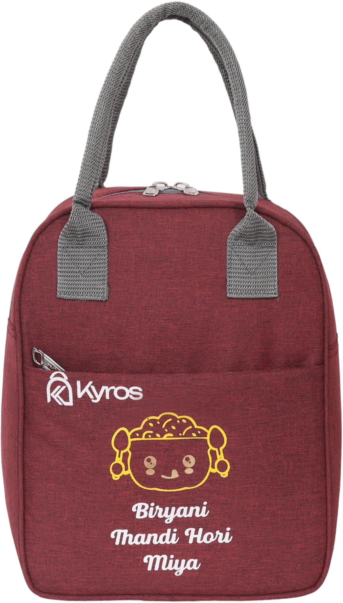 K_Y Office Tiffin Bag for All Men Women Boys & Girls Stylish lunchbag Handbag Waterproof Lunch Bag (Maroon, White, 10 L) (B0CXSV9CCQ) Amazon Price History, Amazon Price Tracker