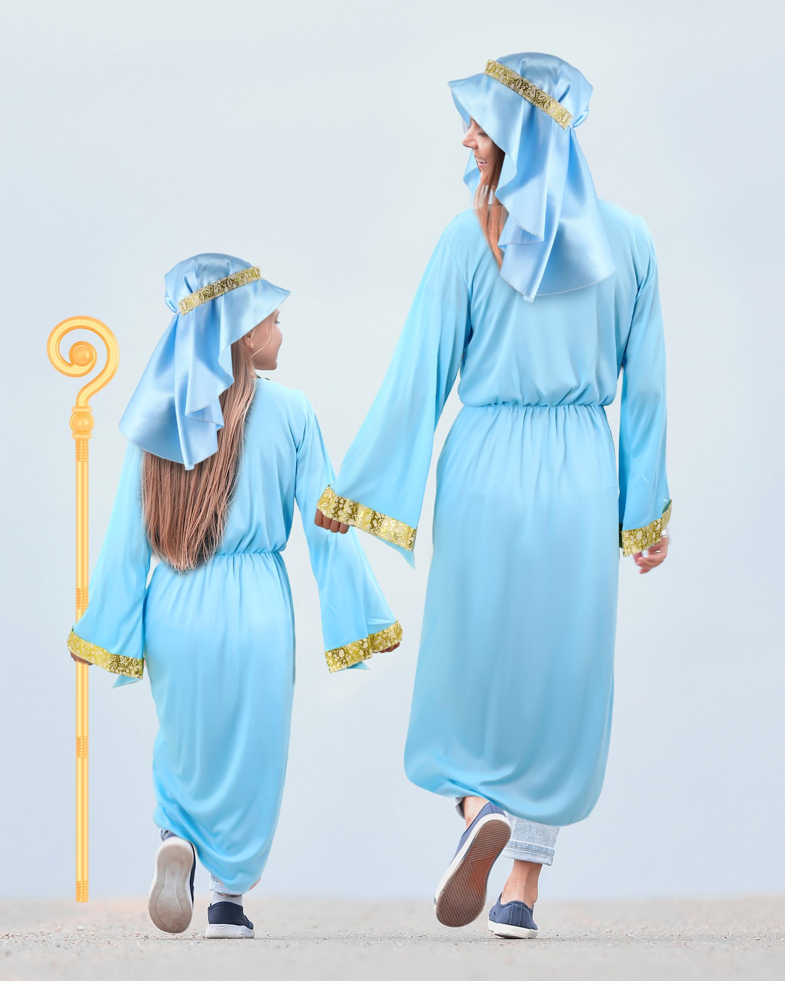 Vabean 3 Pcs Shepherd Costume for Adults Jesus Biblical Costume ...