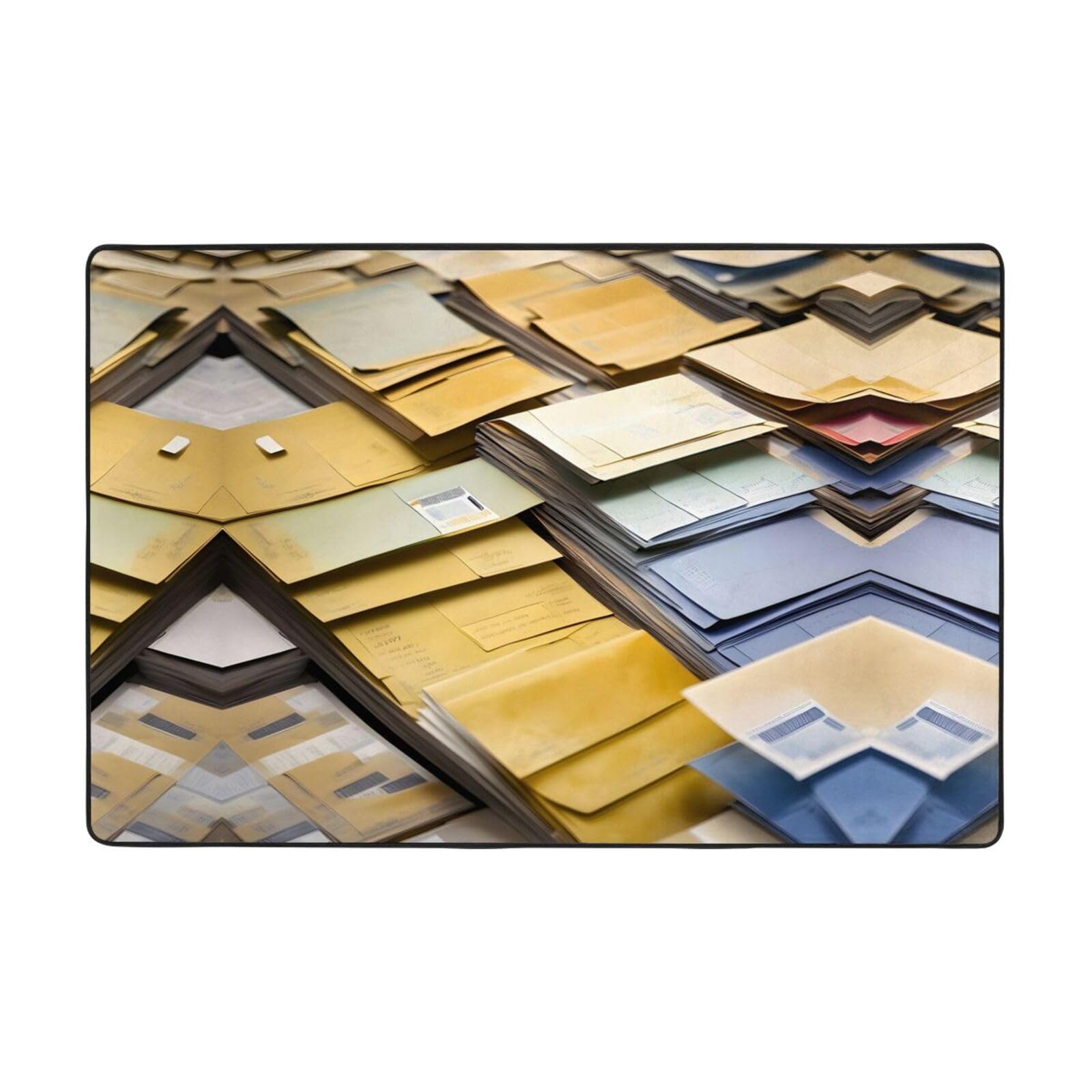 Tapis doux chambre enfant et salon imprimé vintage anti-froid