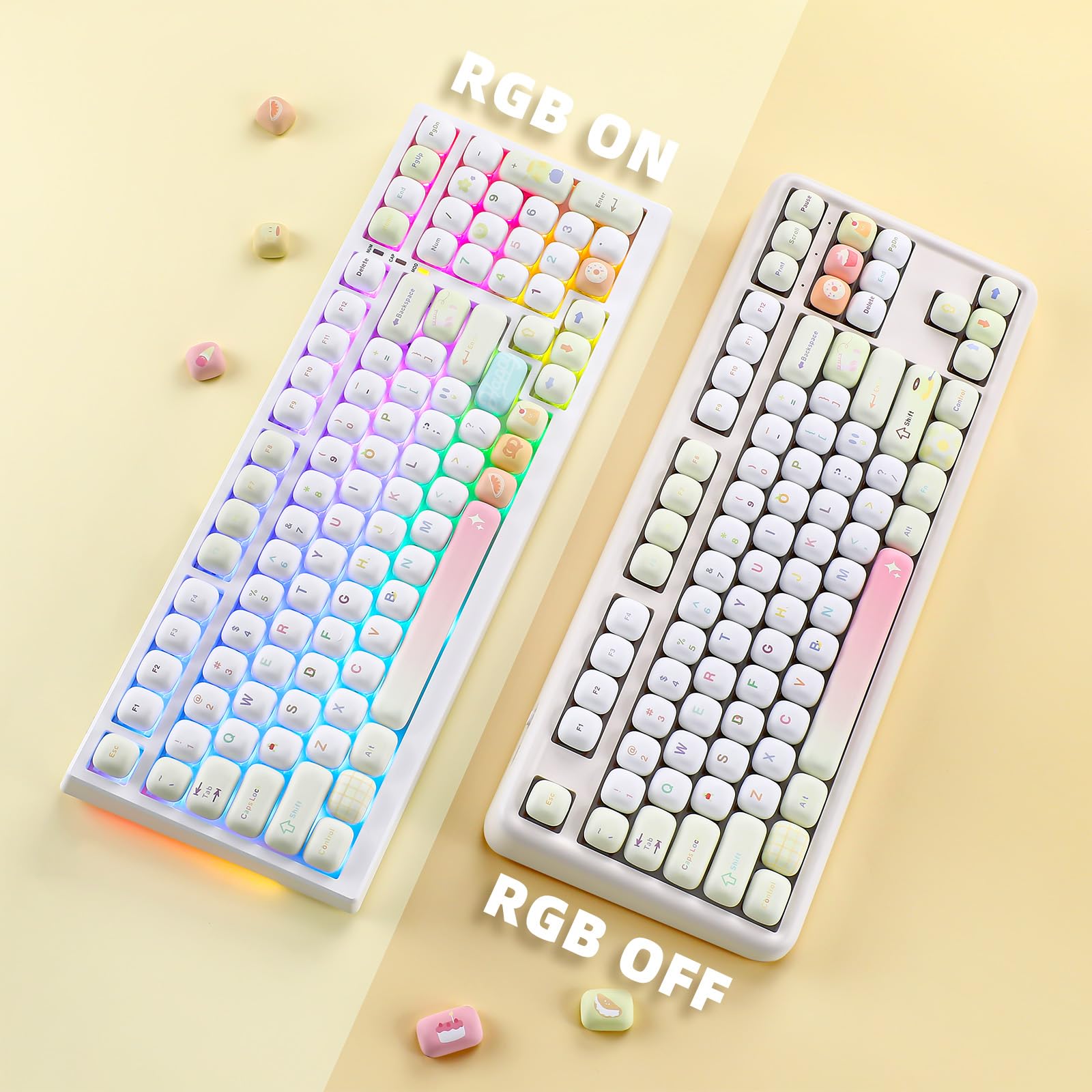 Amazon | YUNZII MOG プロファイル キーキャップ セット 138キー PBT