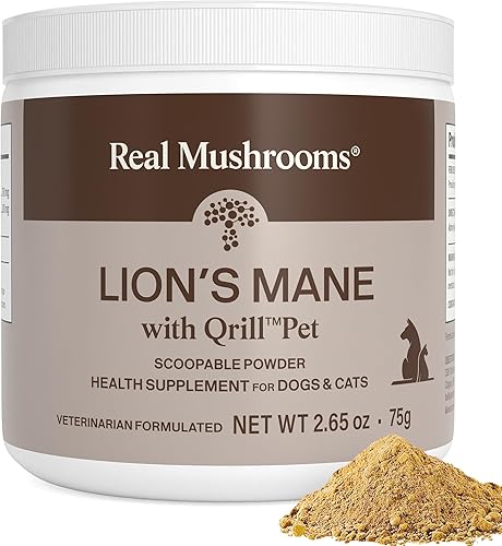 Miniatura 10 de Real Mushrooms Lion's Mane - Suplemento de hongos para mascotas, cápsulas de bienestar para mascotas, suplemento y vitaminas para gatos y perros