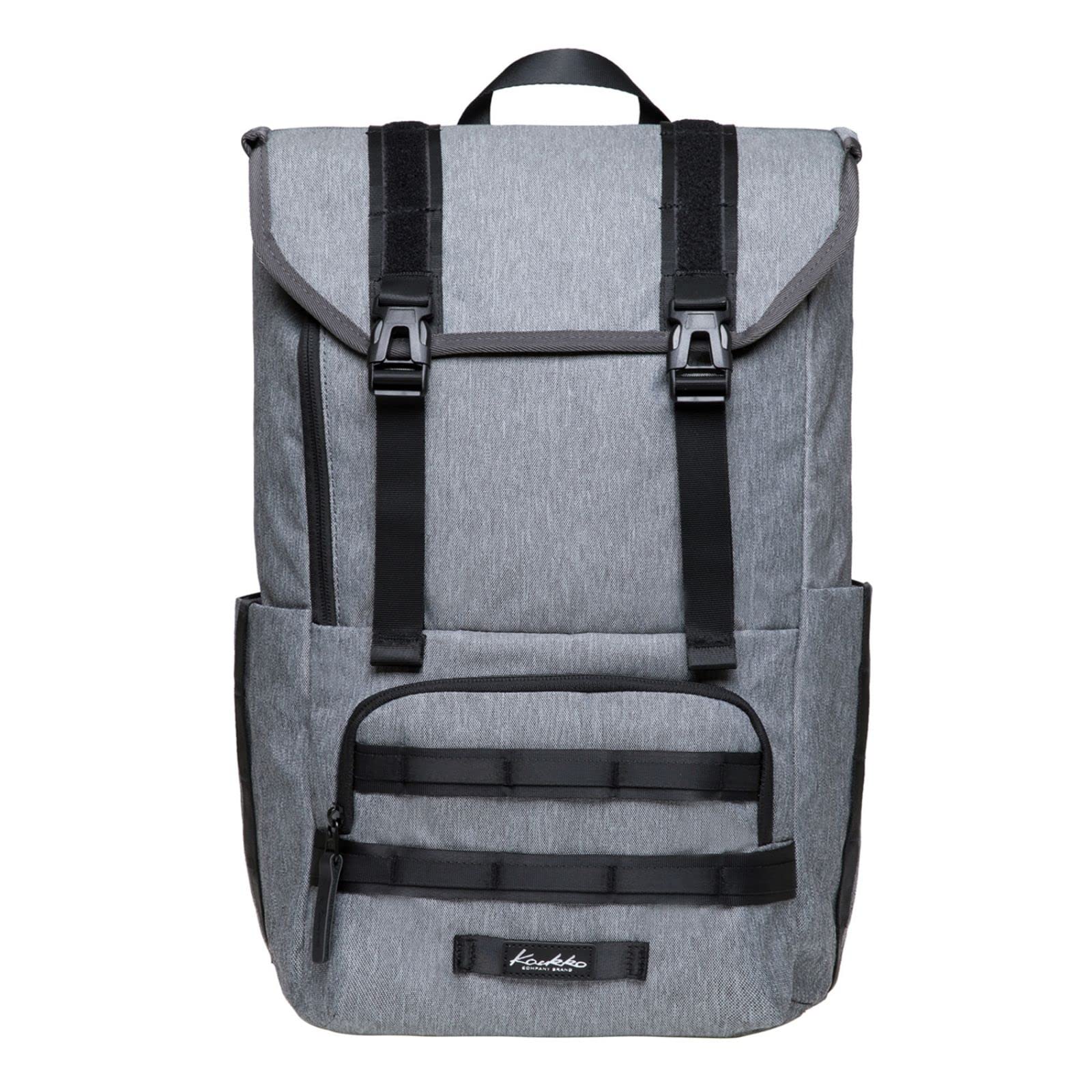 KAUKKO Mochila unisex para estudiantes de 17 pulgadas para portátil de 15 pulgadas, mochila informal, mochila para senderismo, 47 cm, 22,4 L, (caqui) (Naranja) - EP5AApricot — view 19