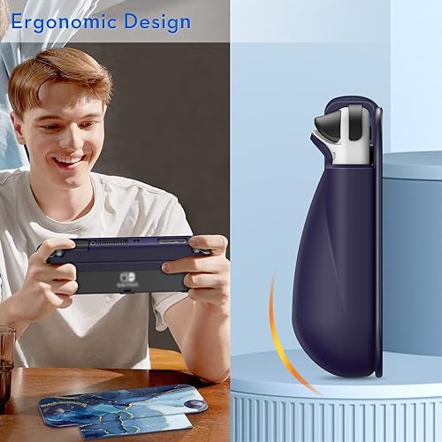 Miniatura 4 de Fintie Funda con tapa para Nintendo Switch modelo OLED, segura para pantalla Carcasa protectora delgada de TPU suave con cubierta frontal magnética