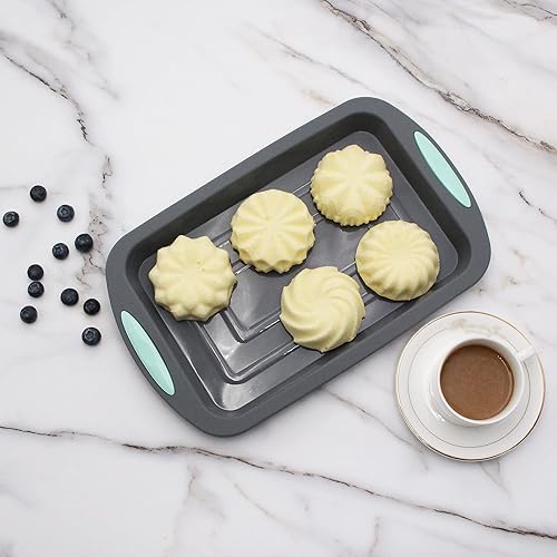 Miniatura 3 de To encounter Moldes de silicona para hornear cupcakes, antiadherentes de grado alimenticio, moldes de silicona reutilizables de 3 pulgadas, 6