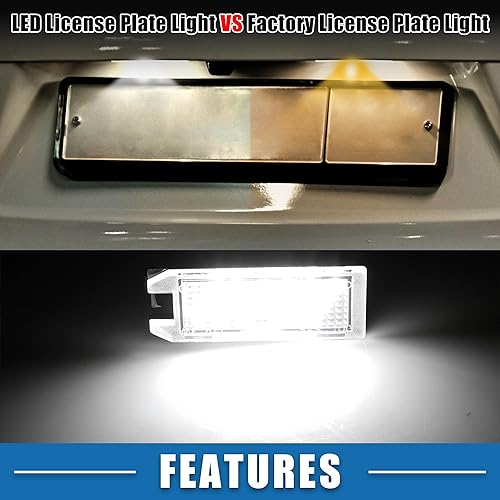 Miniatura 6 de Conjunto de luz LED blanca para placa de automóvil 6000K 68228927AA 2835SMD para Jeep Grand Cherokee 2017-2021 para Jeep Patriot 2015-2017 ABS