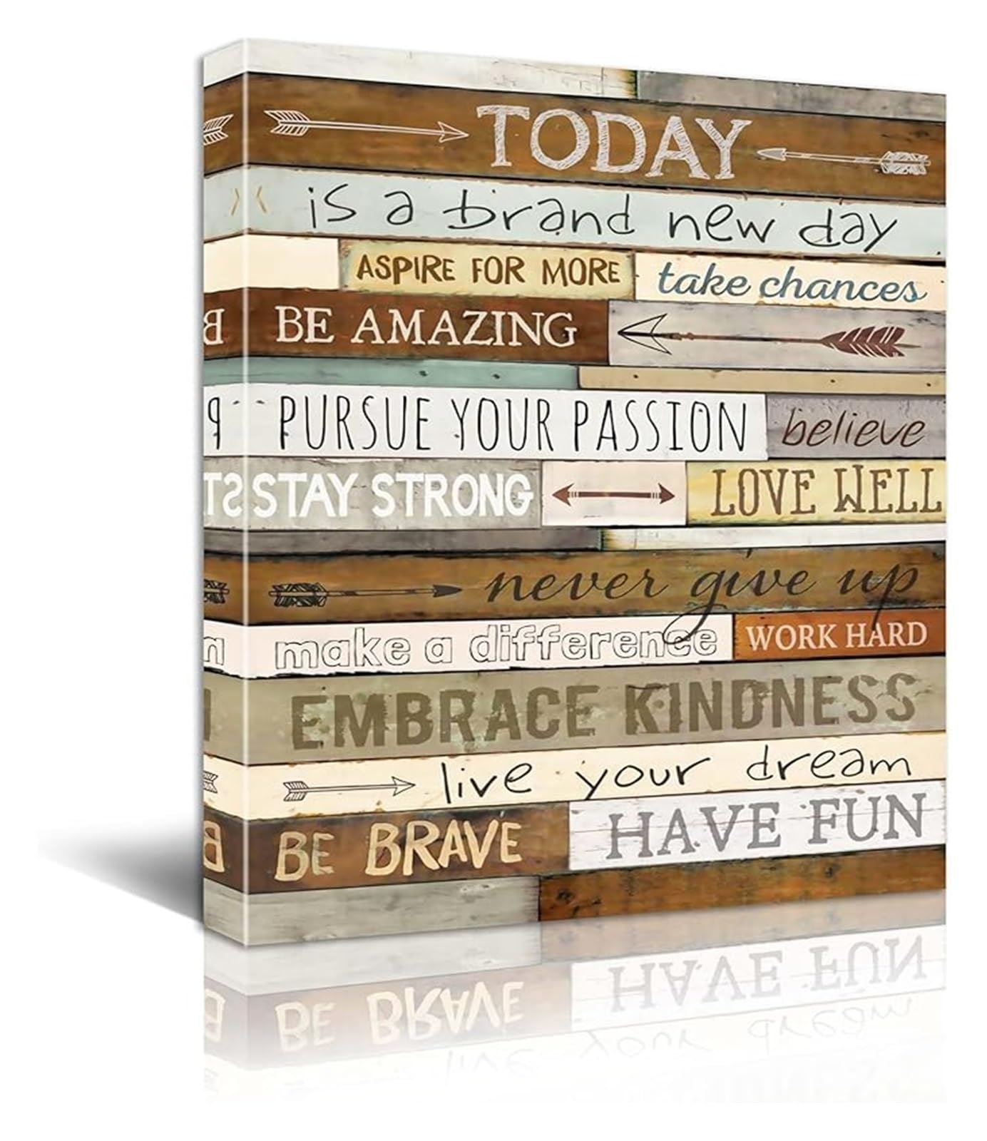 Inspirational Quotes for Women Empowering Wall-Art Office Decor Motivational Canvas Print for Workspace(Framed,12x18inch(30x45cm))