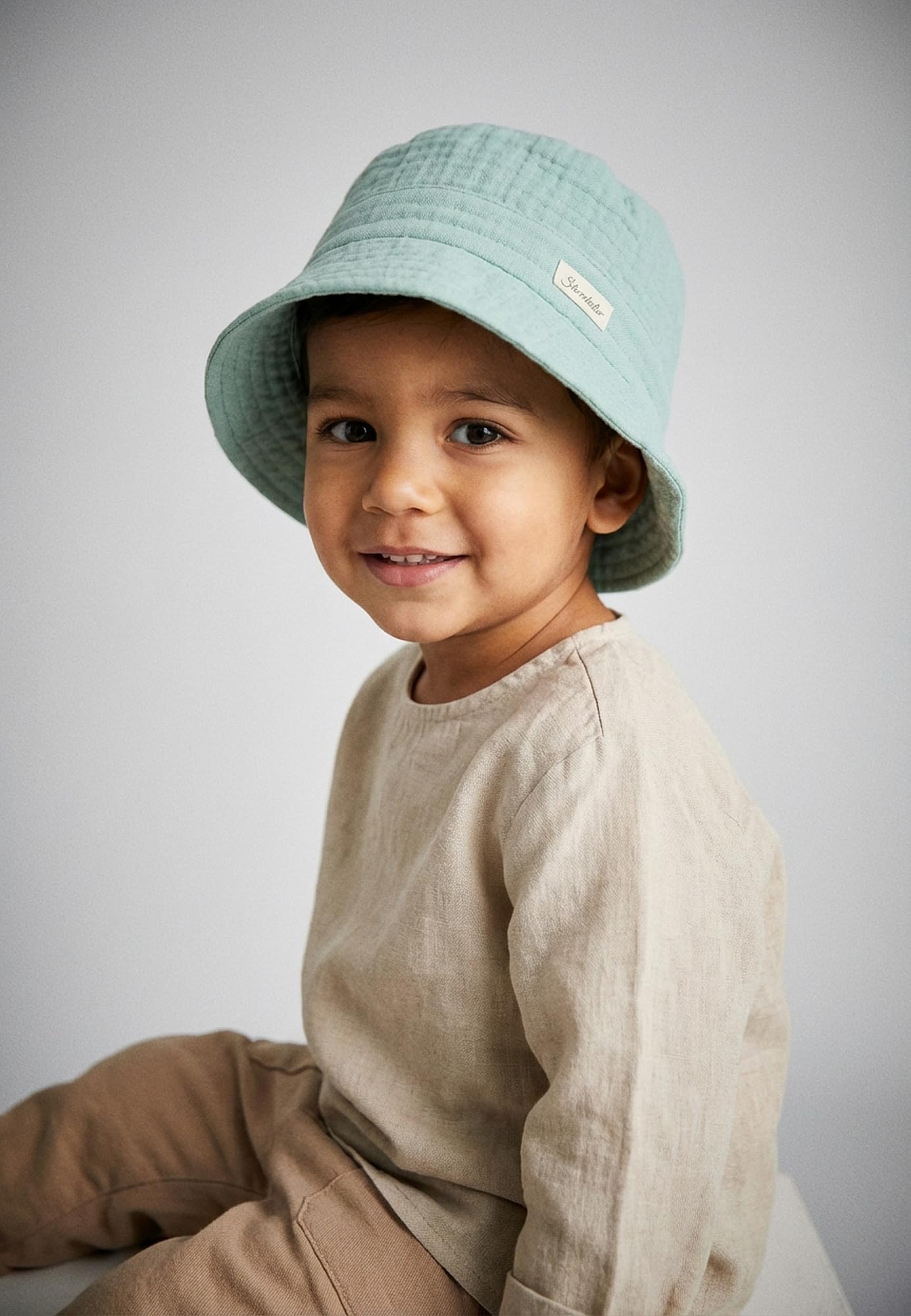 Sterntaler Fischerhut Musselin Cappello da Sole Unisex-Bimbi