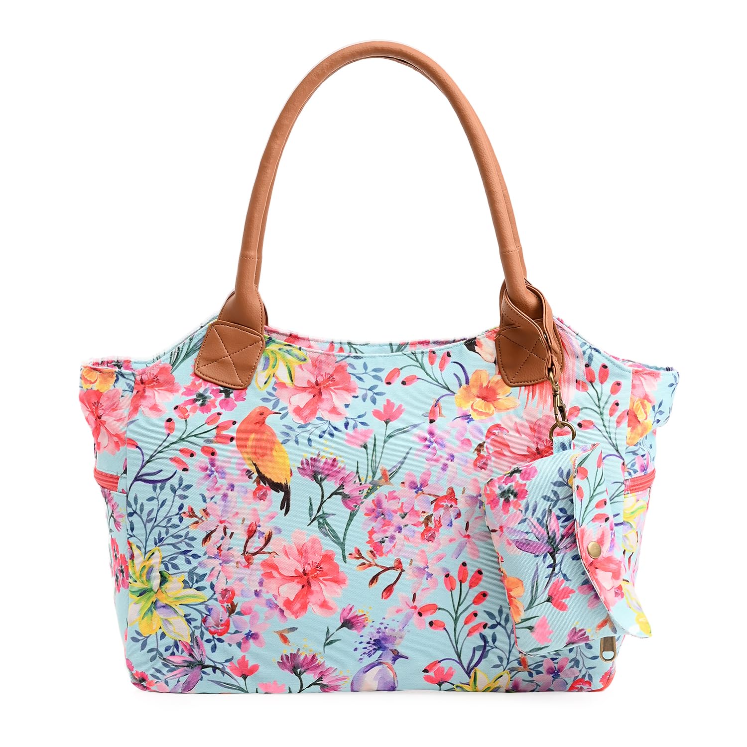 Boho Girl Summer Floral Printed Women Handbag | Top Handle Bag | Spacious Handbag For Women | Multiple Compartment | Ladies Handbag With Shoulder Straps | Ladies Purse Handbag (Multicolor) (B0B34HDTDH) Amazon Price History, Amazon Price Tracker