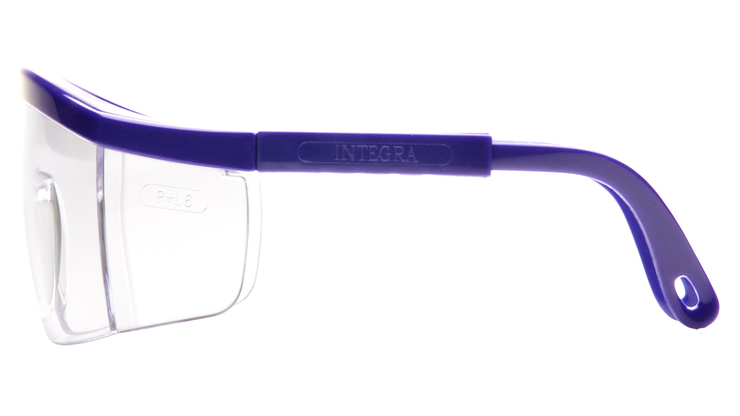 Pyramex Integra Safety Eyewear, mixte, Blue Frame/Clear Lens