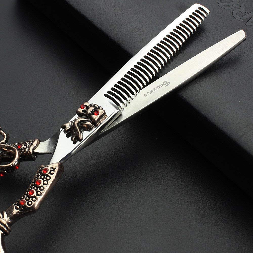 5.5 Zoll Friseur Scheren Set Salon Equipment Werkzeug | Edelstahl Salon Schere，Ergonomische Griffkonstruktion, ermüdungsfreies Arbeiten bei langem Gebrauc