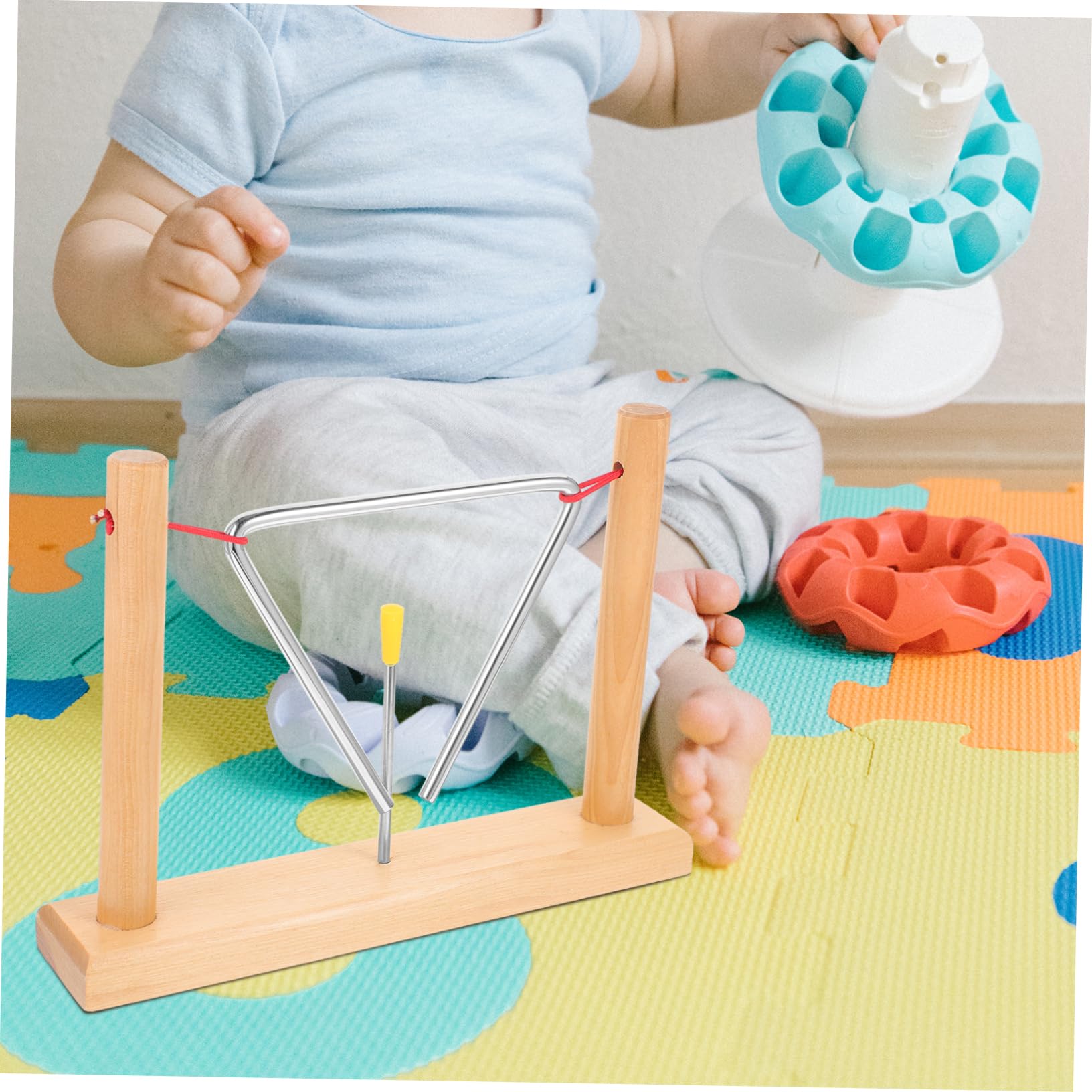 2sets Triangolo Con Striker e Strumento Percussione Per Facile Usare Sviluppare