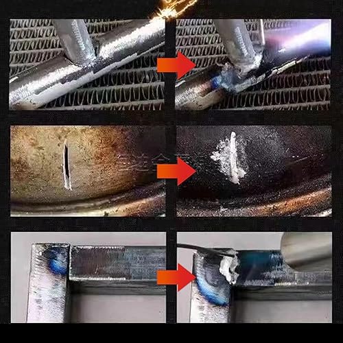 Miniatura 4 de 6 varillas de soldadura de baja temperatura de fusión fácil, electrodos universales de aluminio, varillas de soldadura de metal con núcleo de