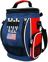 Vista 9 de Intech Enfriador de bolsas de golf y organizador de accesorios, portátil con aislamiento de 10 latas de cara suave, cabe en un carrito de golf