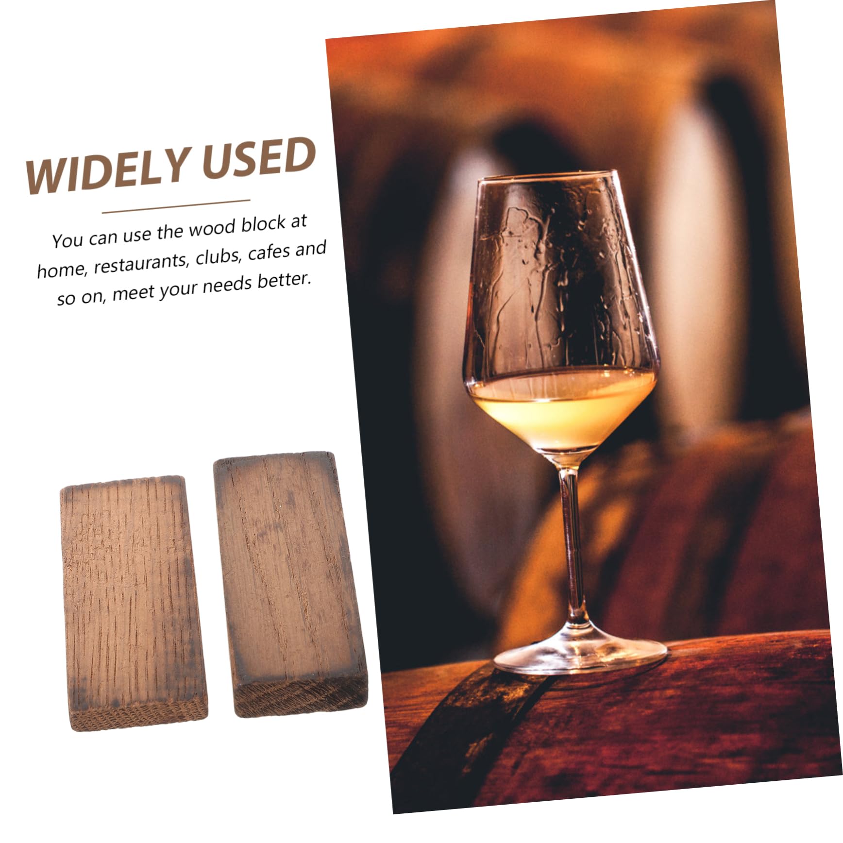 PRETYZOOM Aging Wine Wooden Blocks Oak Winemaking Equipment Home Wine Brewing Blocks