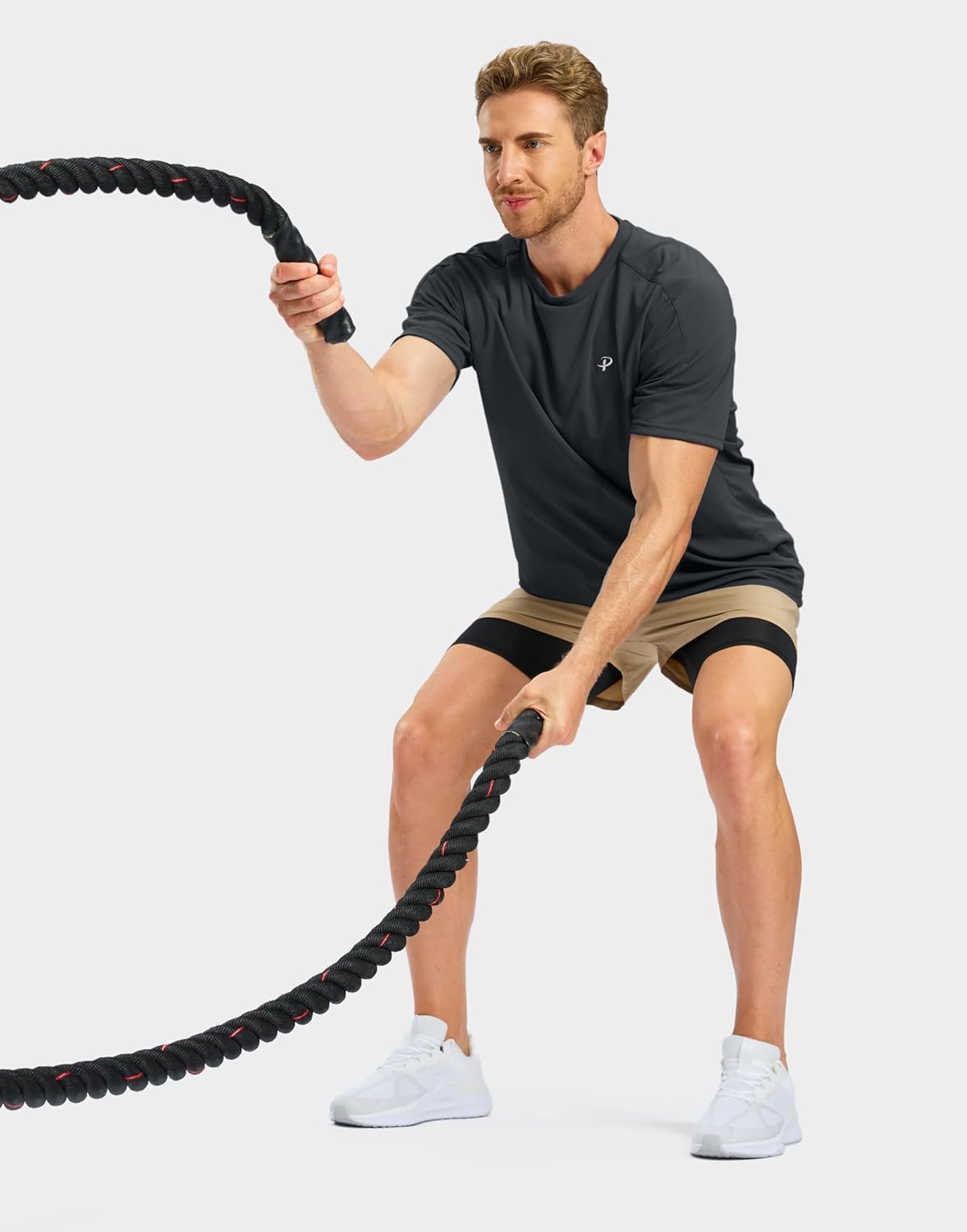 Pudolla Men's Workout Running T-Shirts Lightweight Quick Dry Athletic Gym Shirts for Men Short Sleeve Sport Tee Tops - Image 7