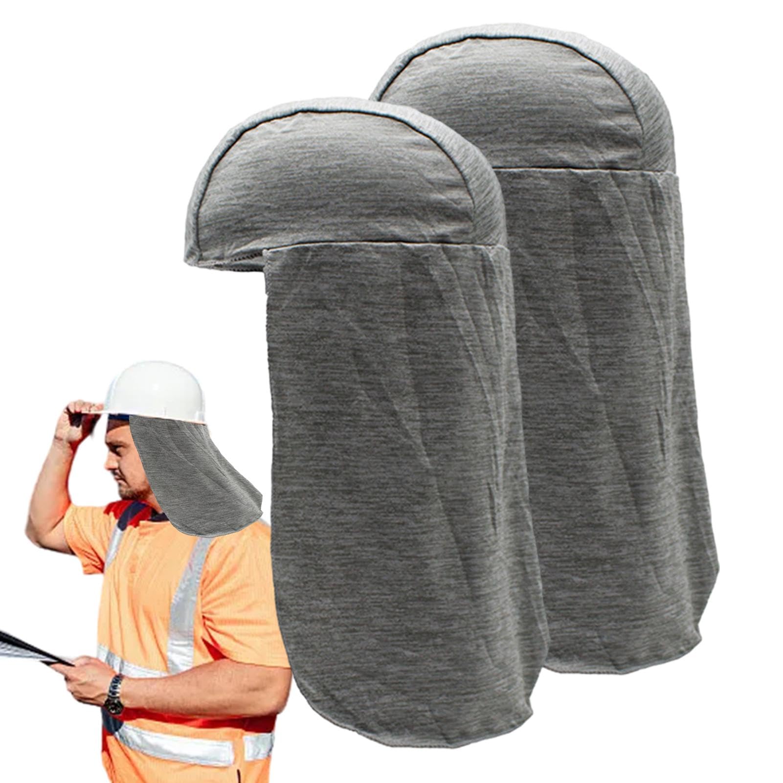 Helm-Nackenschutz, Sonnenschutz für Helm, reflektierender Sonnenhut, Nackenschutz, 2 atmungsaktive Helmfutter, schnelltrocknender Halsschatten