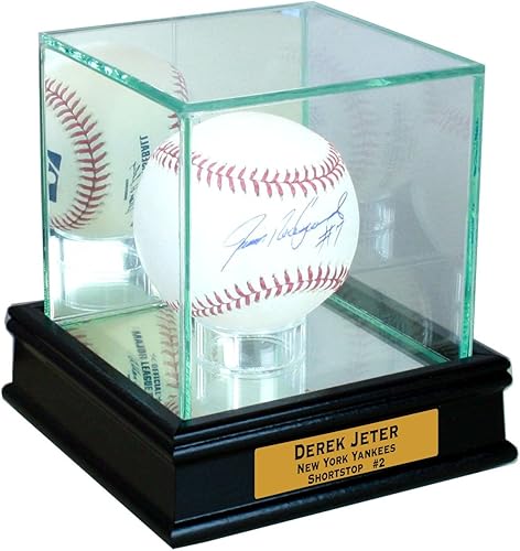 Vitrina individual de béisbol con moldeado deportivo (UV negro con grabado)