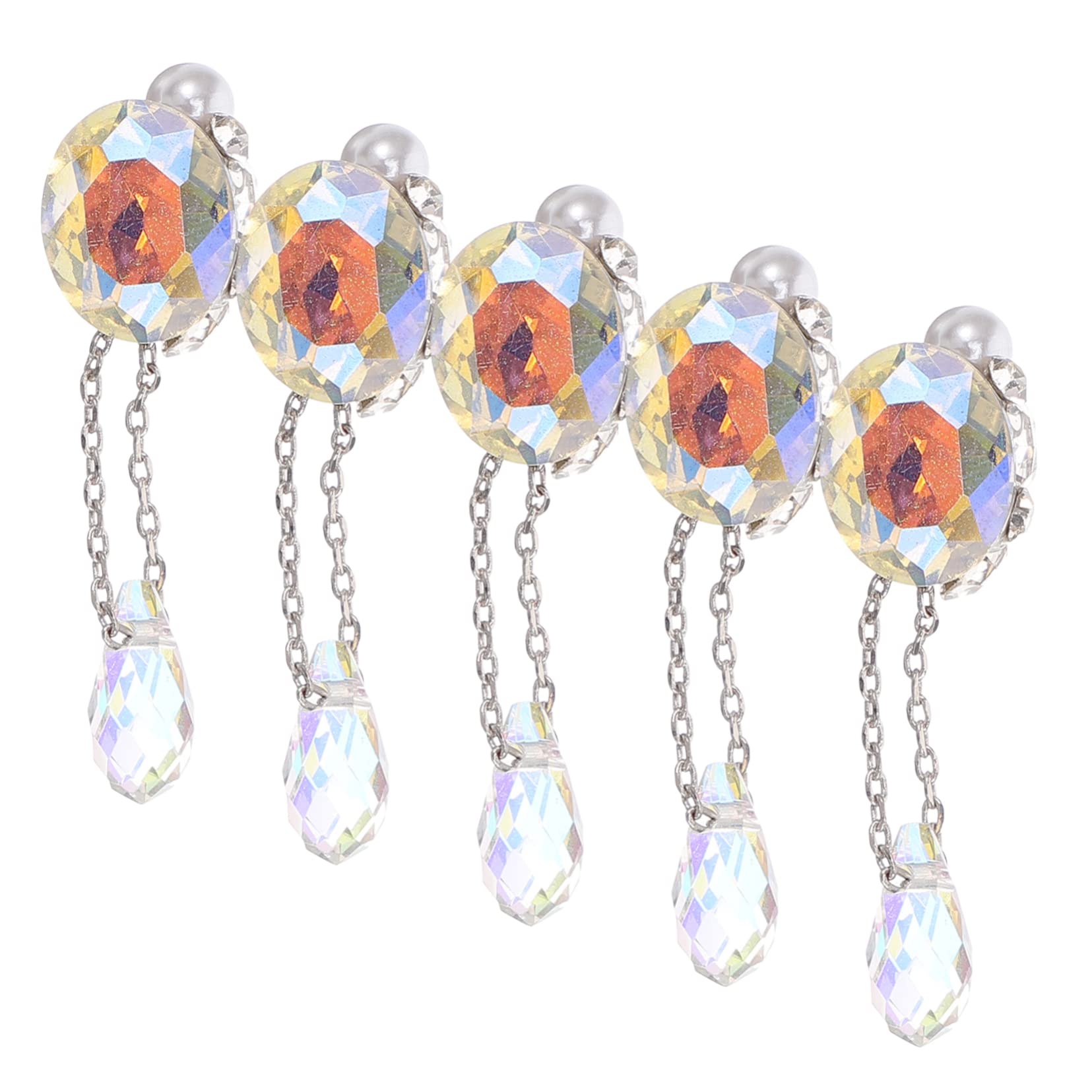SHERCHPRY 5 Set Pendente Forniture Gioielli Per Unghie Per Nail Art Decorazioni Unghie Bling Penzolante Decorazioni Fai Da Te Per Nail Art Cristallo Di 5 Pezzi*5