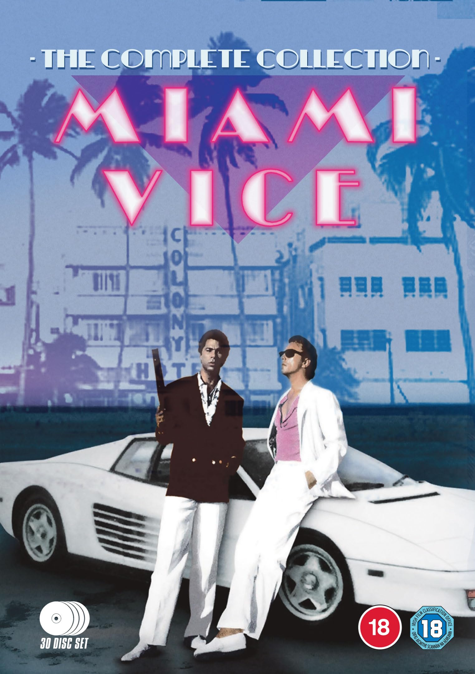 Miami Vice: The Complete Collection DVD (2025) Don Johnson cert 18 30 discs