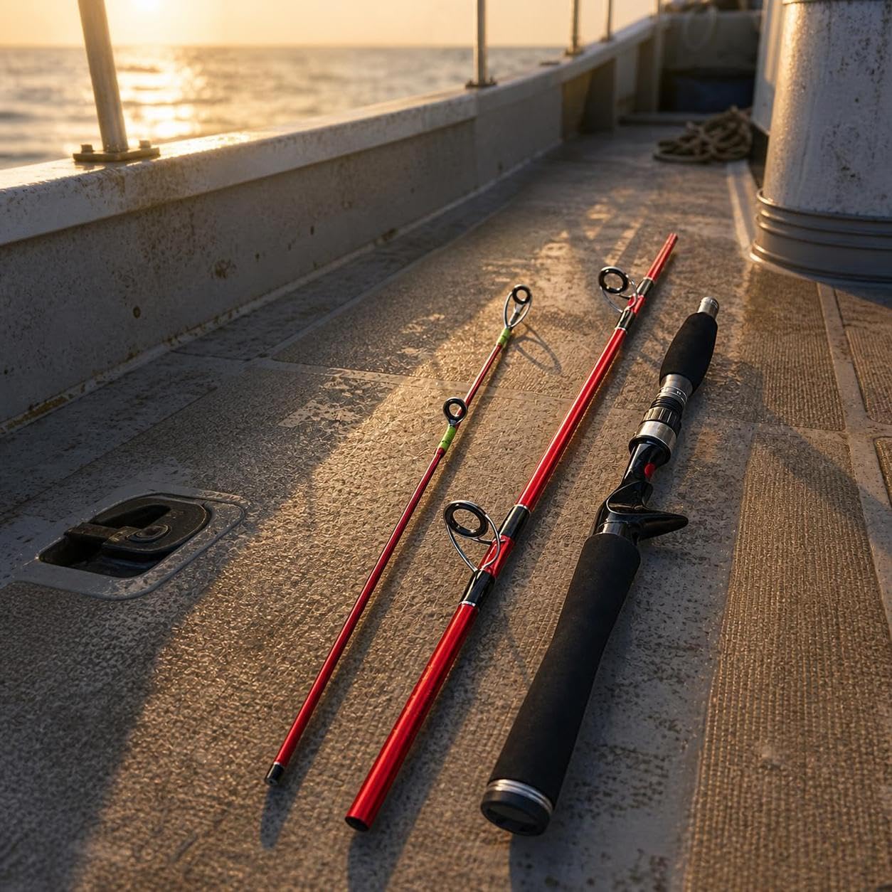 Canna da Pesca Jigging Punta Piena | Componenti in metallo, Canna per Bolentino, Pesca barca, Per Pescatori Professionisti