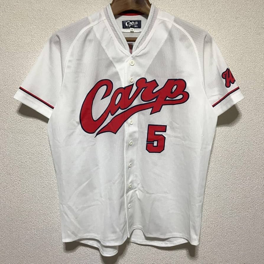 広島カープ　ユニフォーム　５　栗原　M 広島東洋カープ オフィシャル公式グッズ 栗原健太 背番号5 FREE