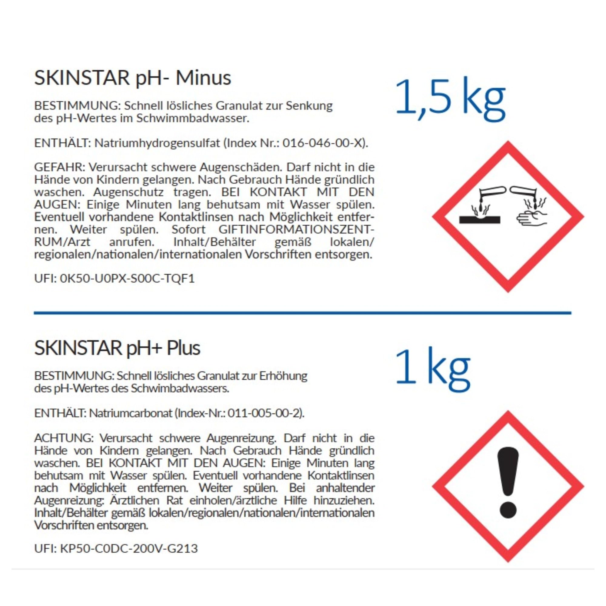 Pool Starter Set 5in1 Schwimmbadchemie - Chlor-Granulat, pH-Plus & pH-Minus, Anti-Algen, Teststreifen - Komplettset zur Wasserpflege für klares Poolwasser