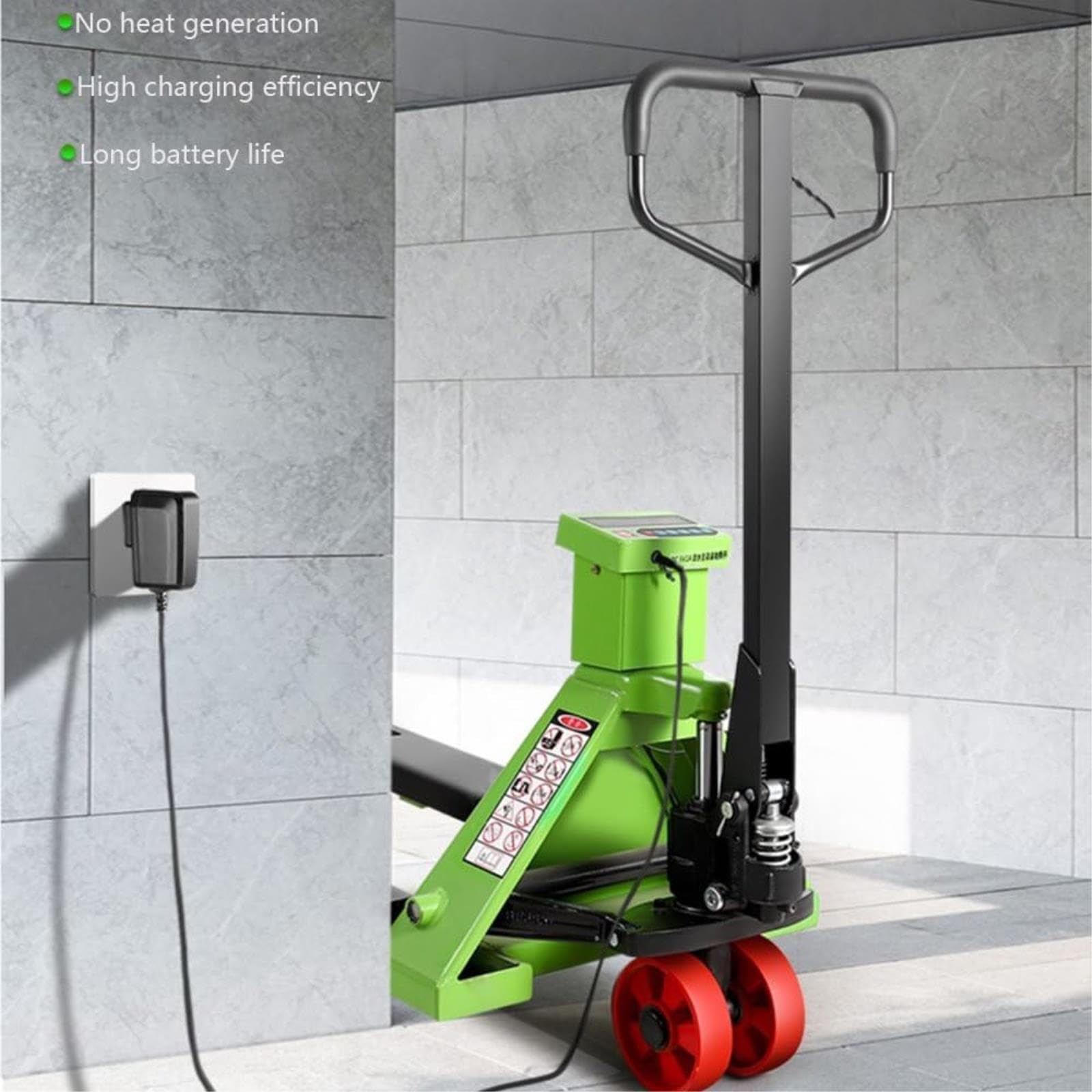 Transpalette Manuel, Galets en Caoutchouc, Angle De Braquage, Chariot Élévateur Compact Haute Capacité (69cm)