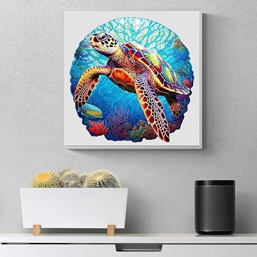 Miniatura 4 de Rompecabezas de madera para adultos, rompecabezas de madera tamaño L, rompecabezas de animales para adultos, rompecabezas de madera de tortugas