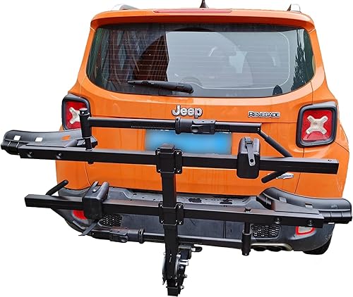 Miniatura 5 de MaxxHaul 50948 Soporte de enganche para 2 bicicletas, portaequipajes estilo plataforma para bicicletas eléctricas, de montaña y de carretera,