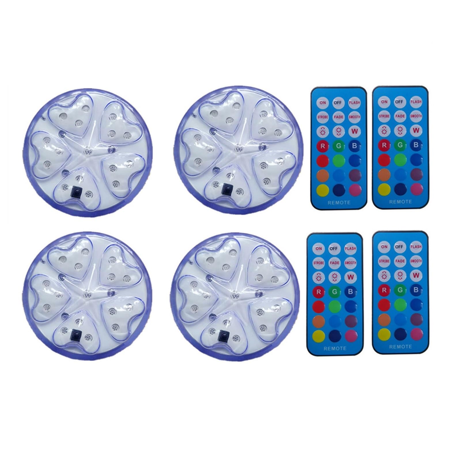 Lampe de bassin magnétique submersible RVB 13 couleurs avec télécommande pour fontaine et aquarium