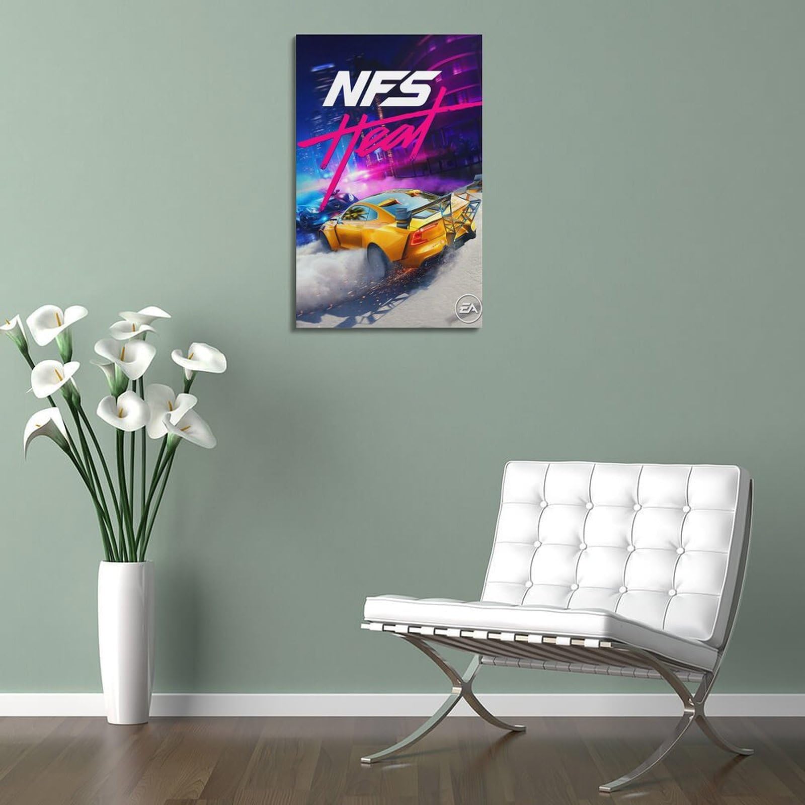 Poster Décoratif « Need For Speed Heat » Sur Toile – 20 X 30 Cm – Impression HD – Pour Chambre, Bureau, Salon
