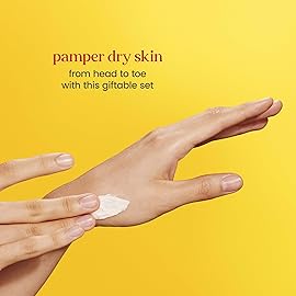 Burt\'s Bees Christmas Gifts - Tips and Toes Kit, 6 Travel Size Products for Stocking Stuffers - Pomegranate Moisturizing Lip Balm, 2 Hand Creams, Foot Cream, Cuticle Cream, and Hand Salve